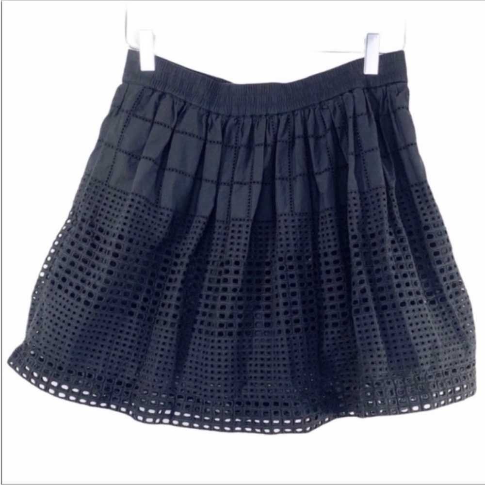 MADEWELL eyelet mini skirt S black - Picture 2 of 9